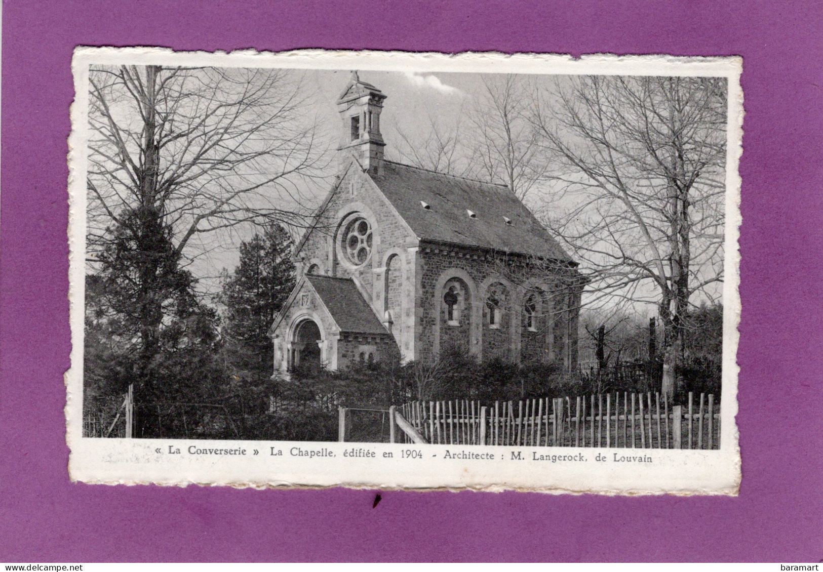 TENNEVILLE La  Converserie   La Chapelle édifiée En 1904 Architecte M. Langerock De Louvain - Tenneville