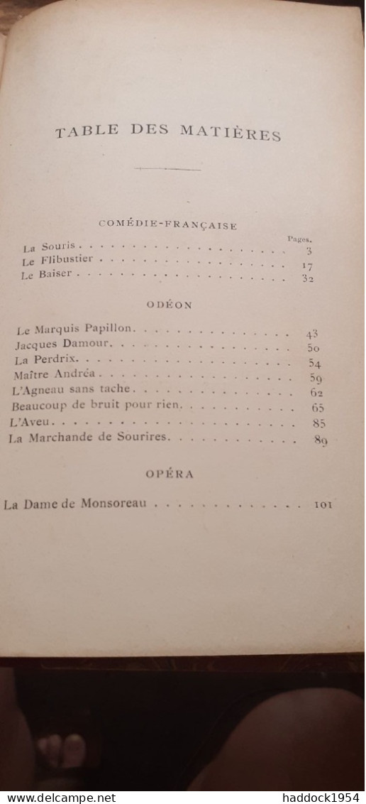 PARIS Sur Scène Saison Dramatique De 1888 GUY DE SAINT-MOR Ernest Kolb 1888 - Paris