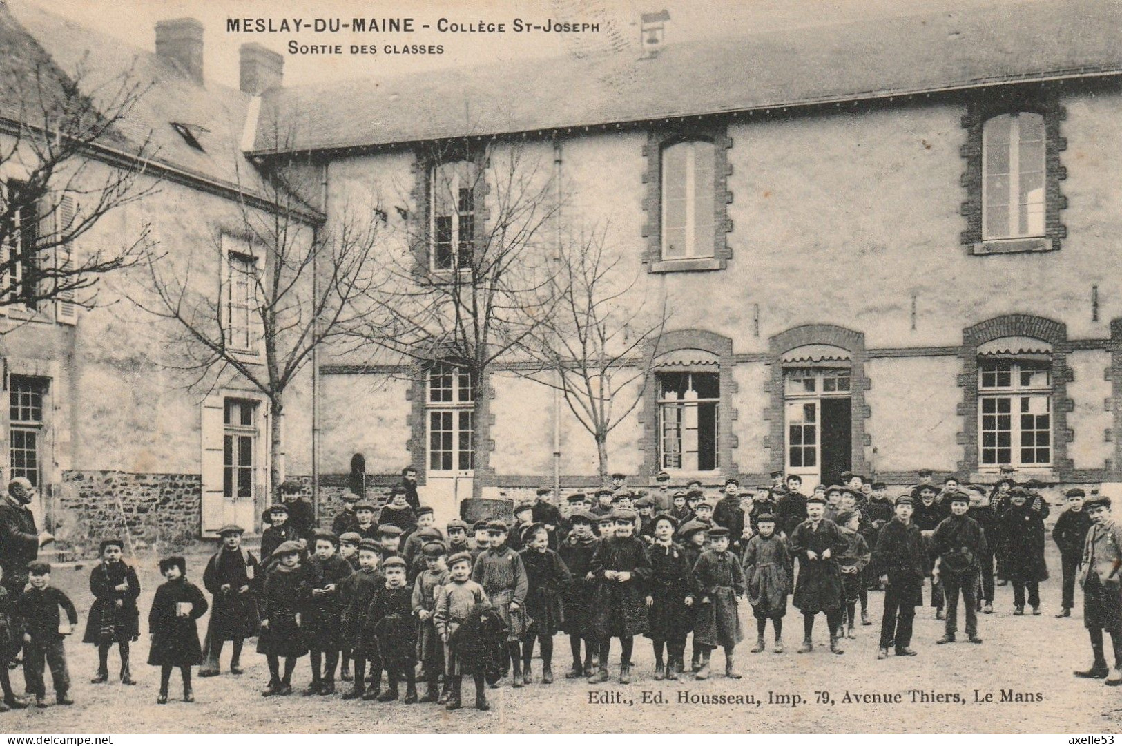 Meslay-du-Maine 53 (9145) Collège St-Joseph - Sortie Des Classes - Meslay Du Maine