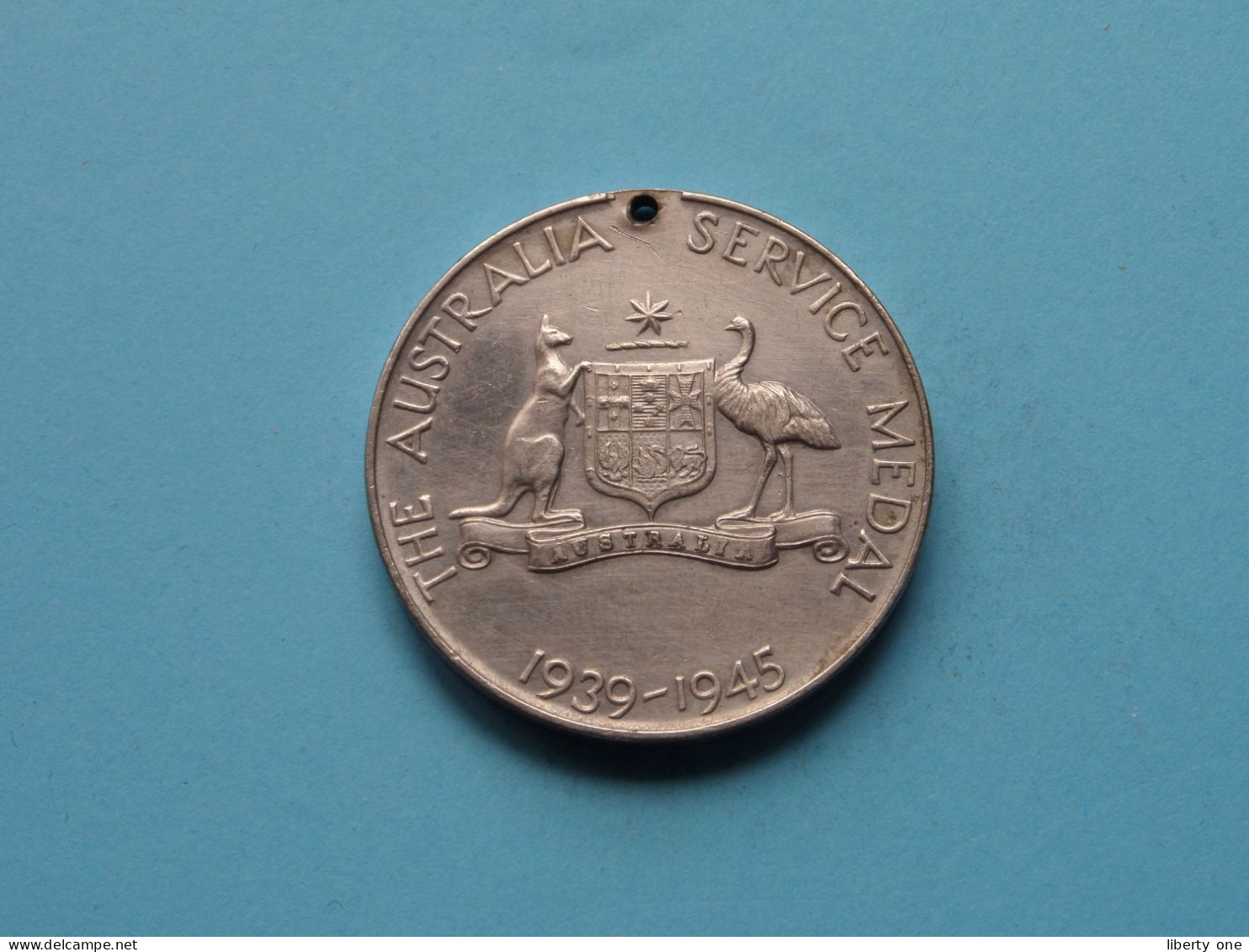 AUSTRALIA  SERVICE MEDAL 1939-1945 ( Gr. 26,5 - 3,5 Cm. ) ( Uncleaned Coin / For Grade, Please See SCANS ) ! - Andere & Zonder Classificatie