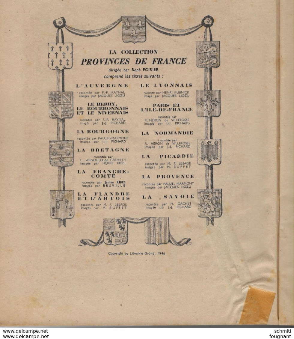 -HISTOIRE Du LYONNAIS- Raconté Par H. Kubnick -Imagée Par J Liozu-32 Pages -Première Page Avec Un Collant Ancien - Rhône-Alpes