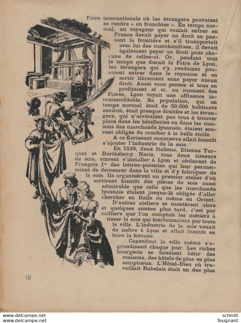 -HISTOIRE du LYONNAIS- Raconté par H. Kubnick -Imagée par J Liozu-32 Pages -Première page avec un collant ancien