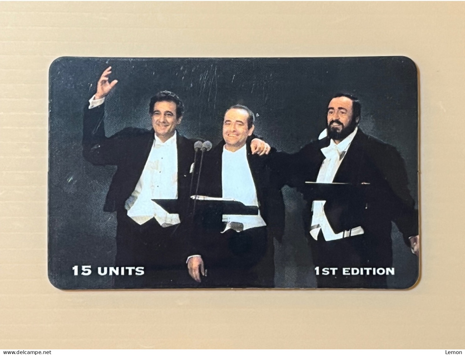 Mint USA UNITED STATES America Prepaid Telecard Phonecard, The 3 Tenors In Concert, Set Of 1 Mint Card - Colecciones