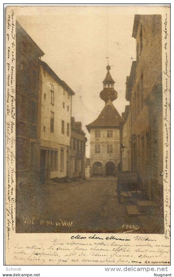 -VISE, Hotel De Ville,signature En Bas De La Vue E.Evrard? - Wezet