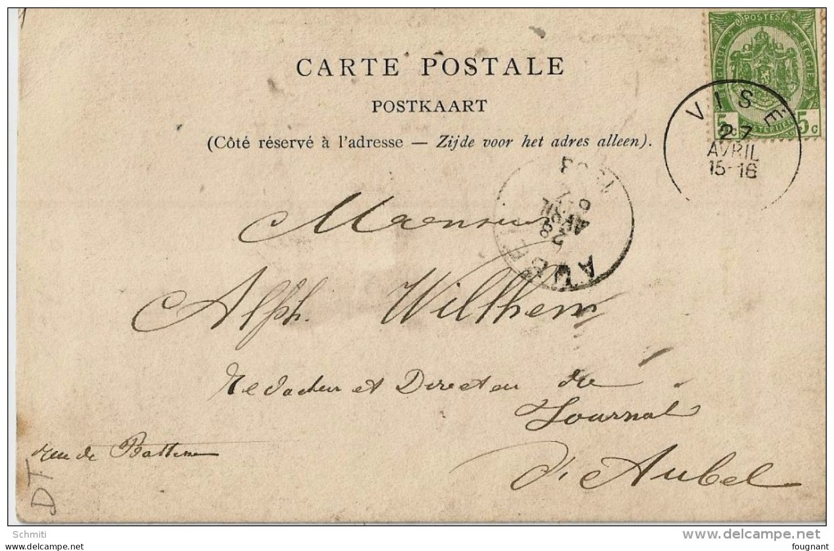 -VISE, Hotel De Ville,signature En Bas De La Vue E.Evrard? - Wezet