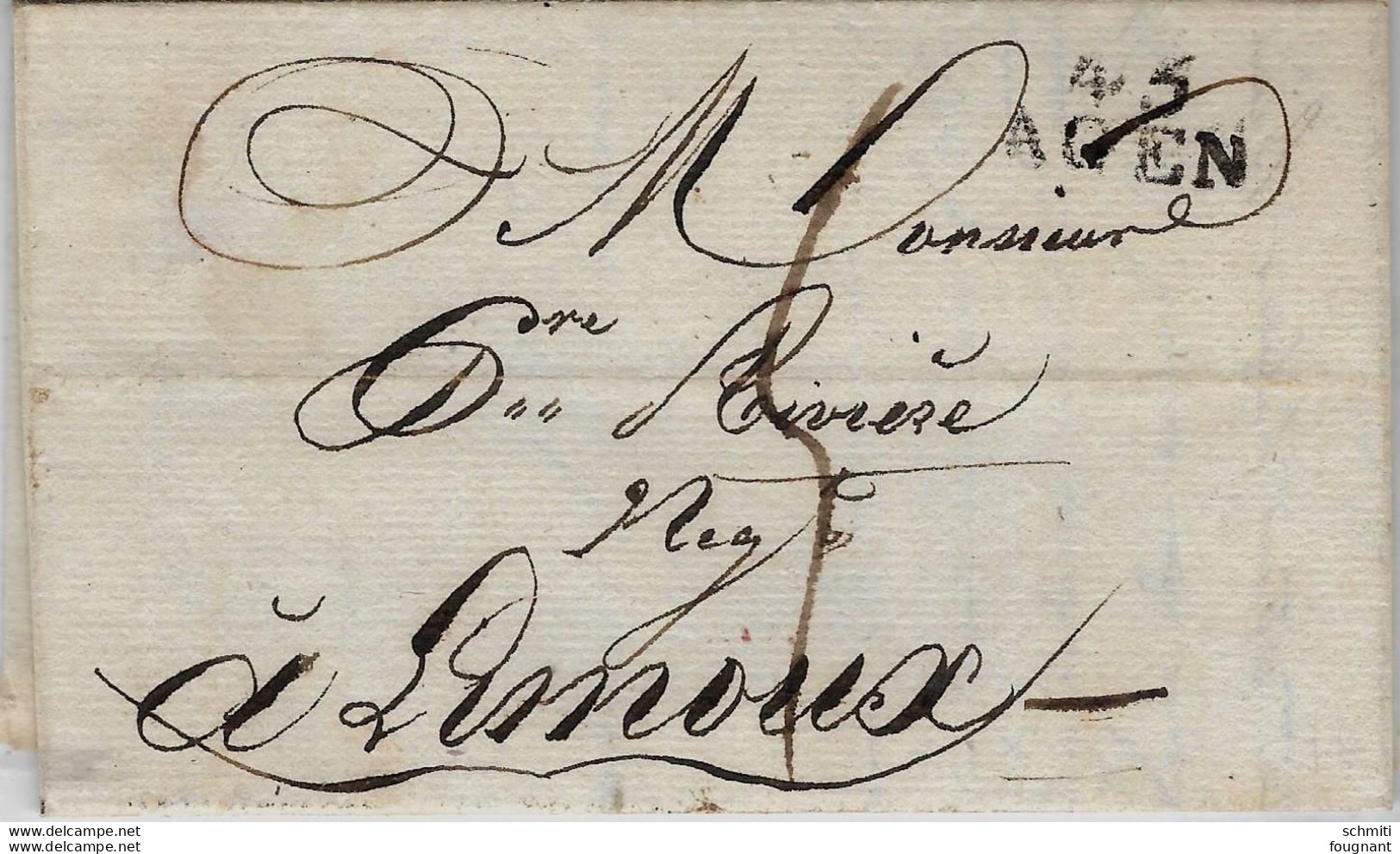 - AGEN- Le 19 Octobre 1814 - Envoyé à Limoux ,, Griffe 4..5?Le Document Confirme Le Versement D' Une Traite - 1814-1815 (Gouv. Général De La Belgique)
