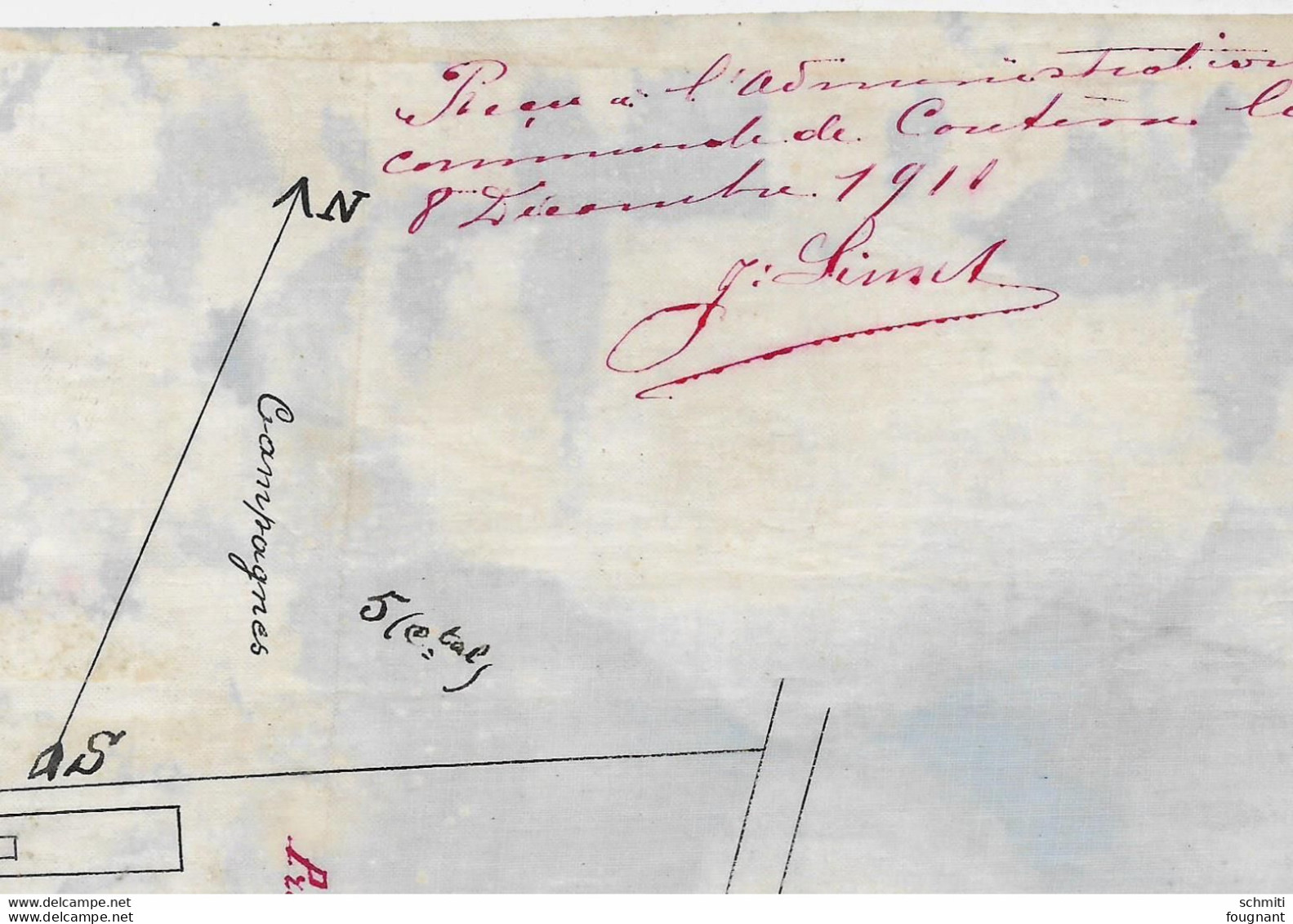 -Commune D'Andenne-Section E 1re.-Les Charbonnages D'Andenne Réunis -Acquisition De La Maison - Other Plans