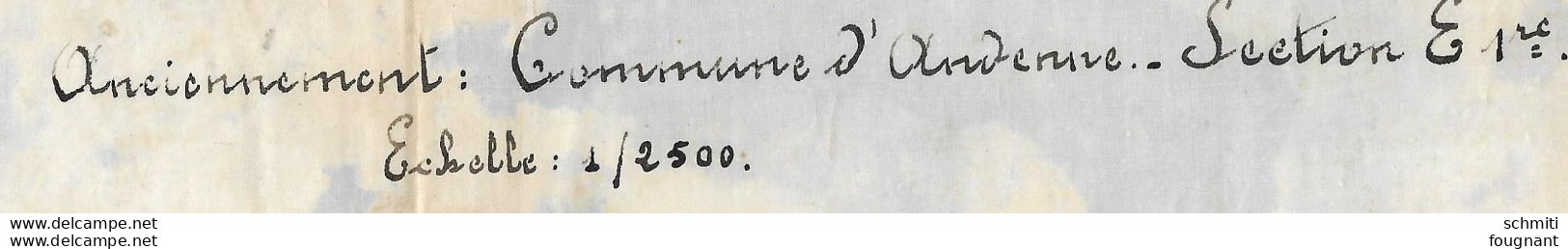 -Commune D'Andenne-Section E 1re.-Les Charbonnages D'Andenne Réunis -Acquisition De La Maison - Otros Planes