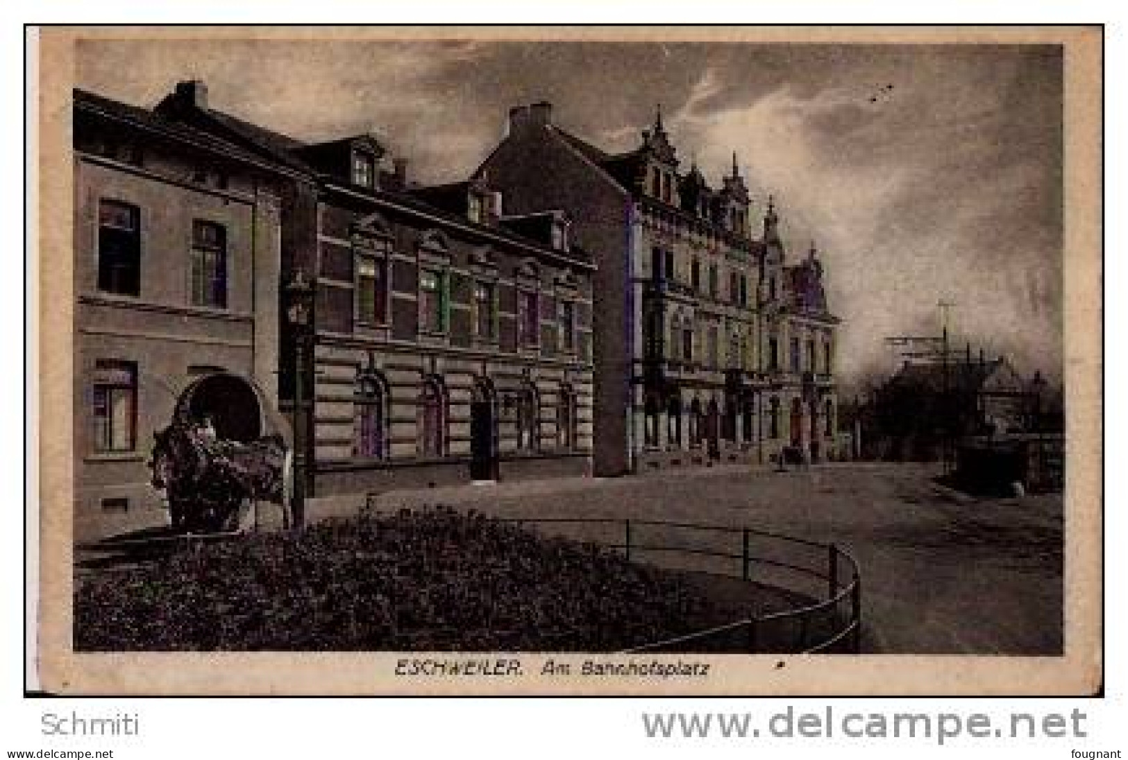 Eschweiler Am Bahnhofsplatz-cachet Militaire-1926-jolie Cariole Attelée- - Eschweiler