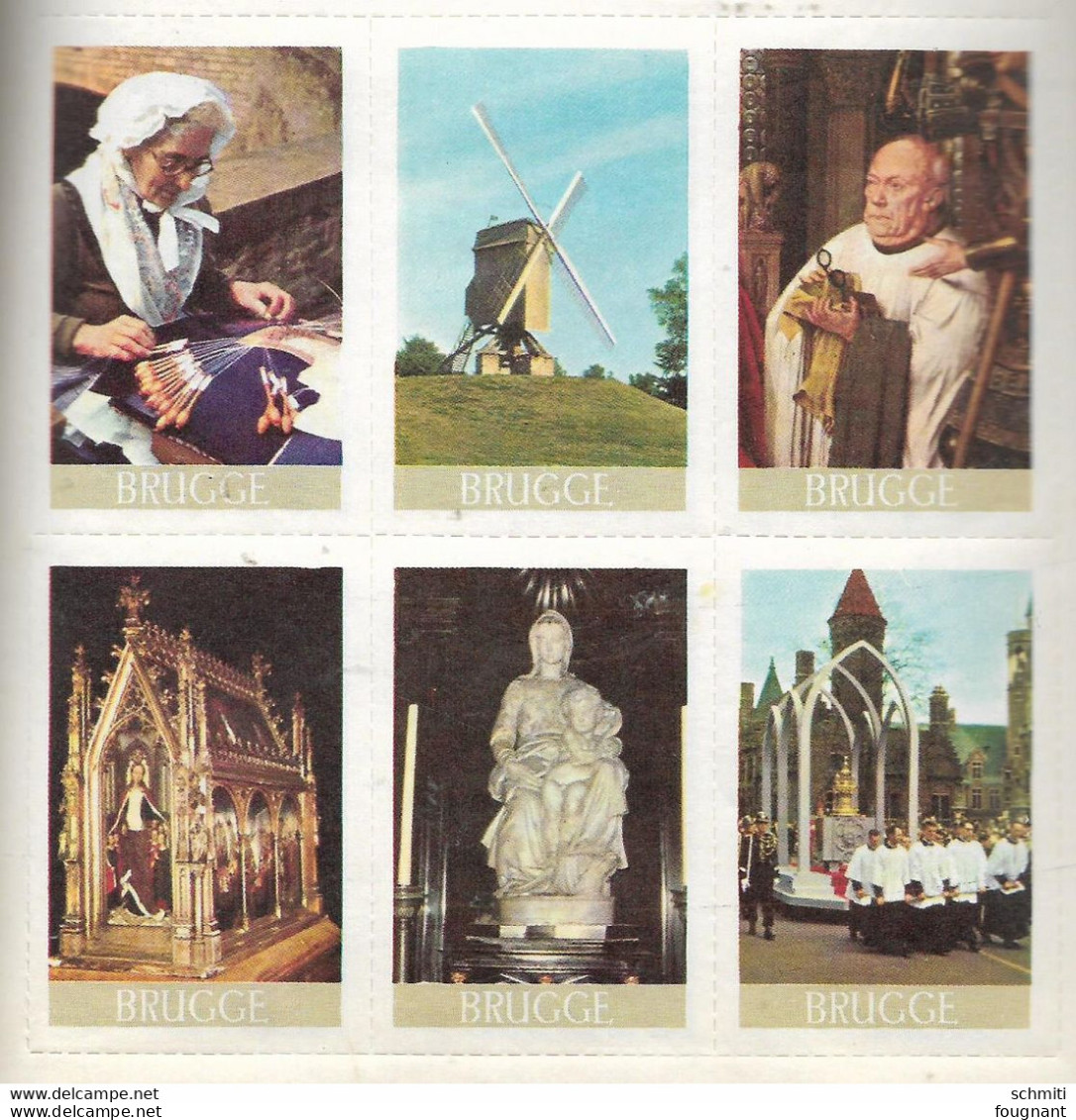 BRUGGE, ZEEBRUGGE:Timbres,vignettes,Picture Stamps ,Verschlussmarken - Parfait état -(2 Exemplaires à 5€ - Vignettes De Fantaisie