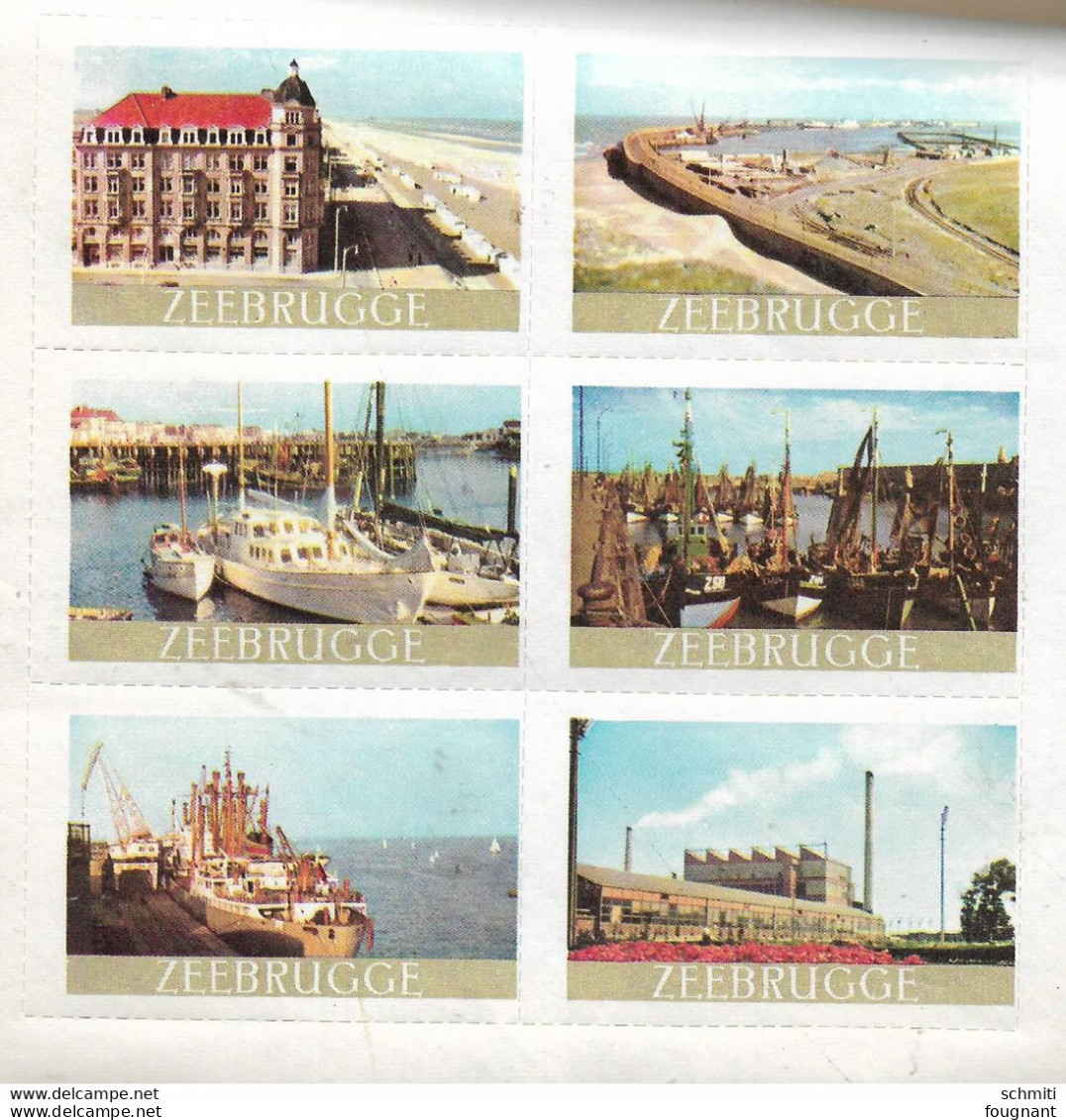 BRUGGE, ZEEBRUGGE:Timbres,vignettes,Picture Stamps ,Verschlussmarken - Parfait état -(2 Exemplaires à 5€ - Vignettes De Fantaisie