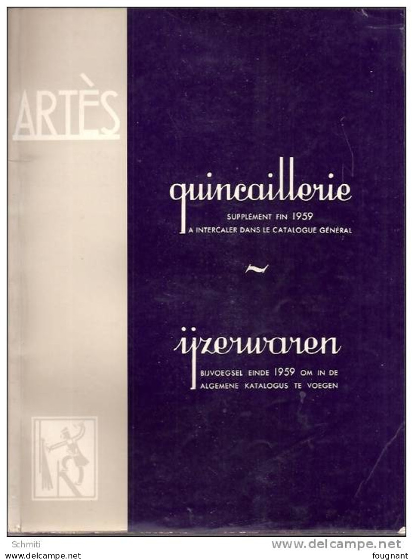 Catalogue ARTES; Quincaillerie-supplément 1959-29 Pages-(21cm.26 Cm - Perfumería & Droguería