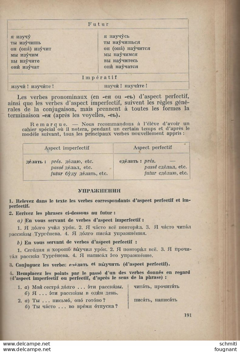 - Dictionnaire "Le RUSSE"- Moscou 1957,Nina Potapova - 489 Pages- Pages Jaunies,dictionnaire Complet - Slawische Sprachen