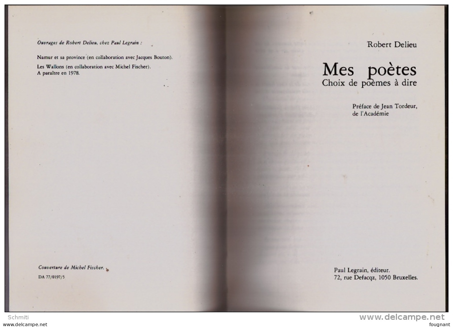 -MES POETES-par Robert.Delieu- Choix De Poèmes A Dire .-Edition Legrain- - Auteurs Français