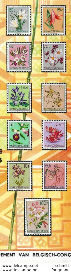 - Belgique -Congo Belge- Série Flore,Flora-Reeks - Gouvernement Du Congo Belge- Gouvernement - Autres & Non Classés