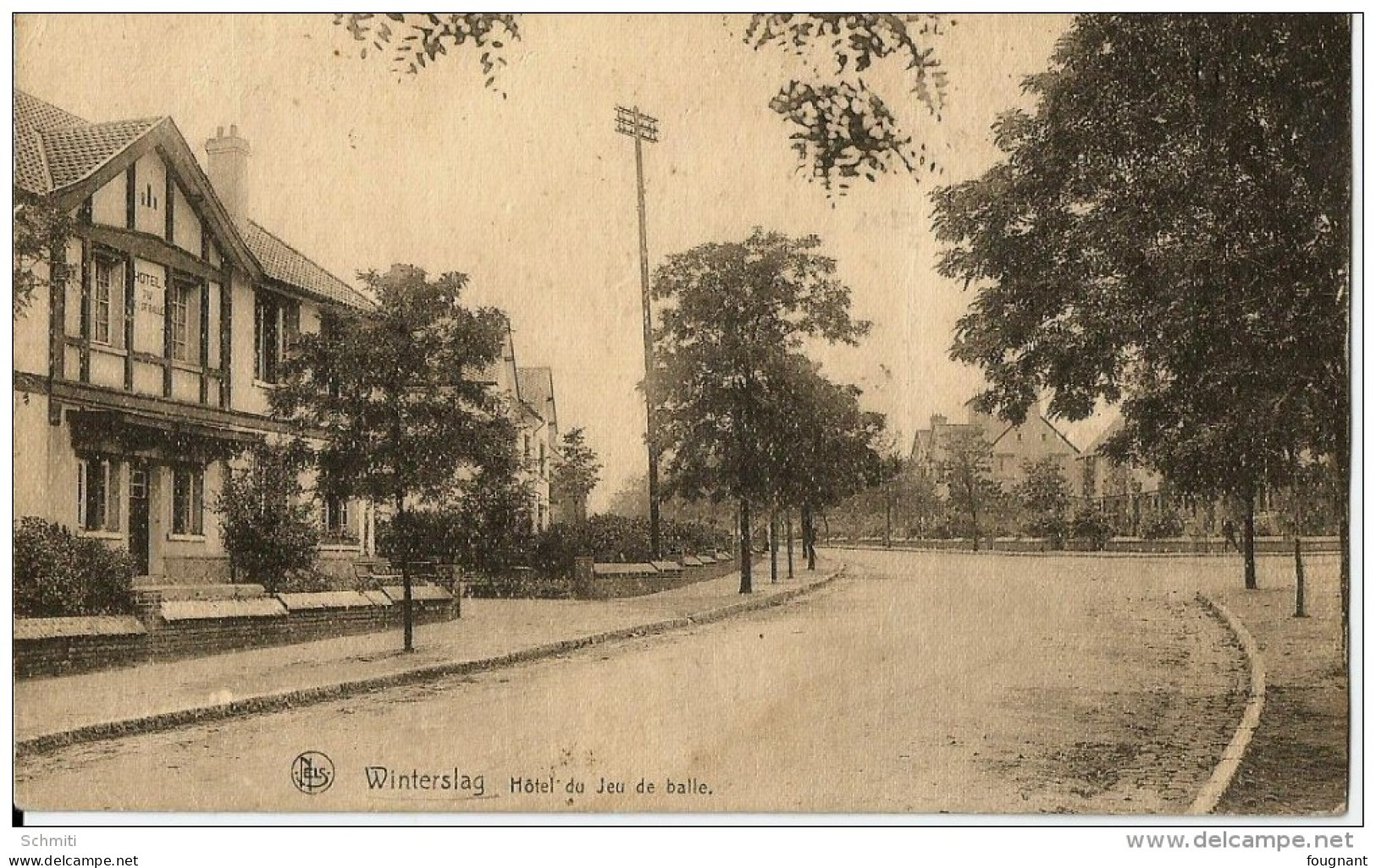 -WINTERSLAG-Hôtel Du Jeu De Balle-  Carte écrite Vers Gedinne,cachet 1924 - Hotels & Restaurants