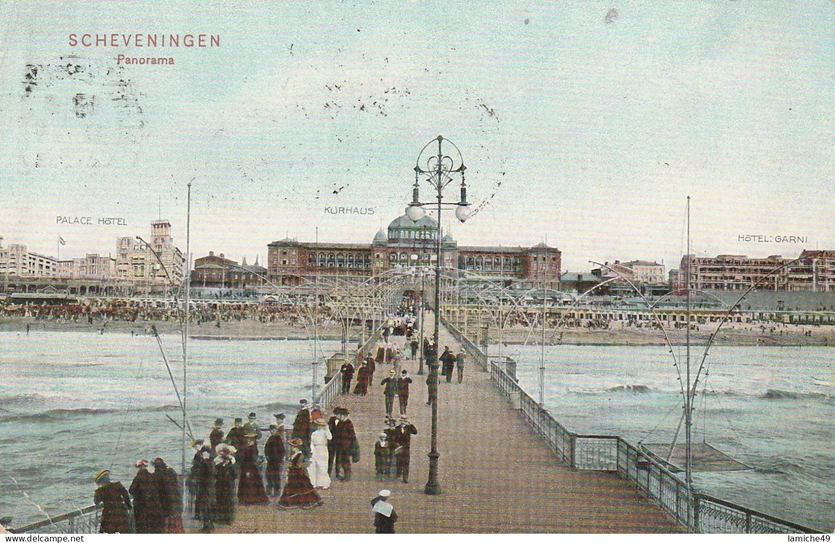 SCHEVENINGEN Panorama ESTACADE TIMBRE 1906 - Scheveningen