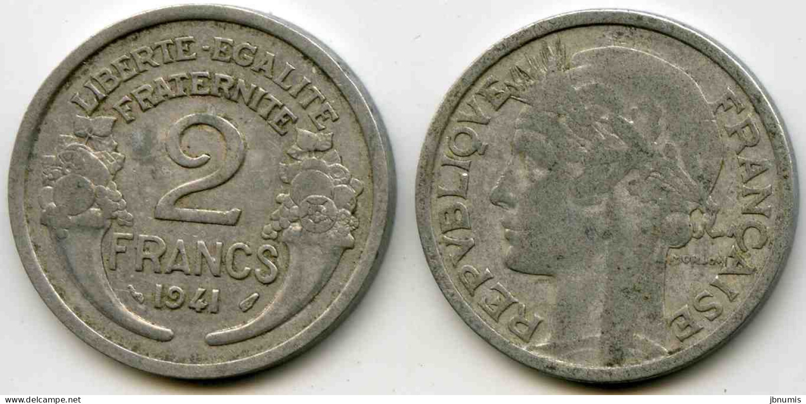 France 2 Francs 1941 GAD 538 KM 886a.1 - 2 Francs