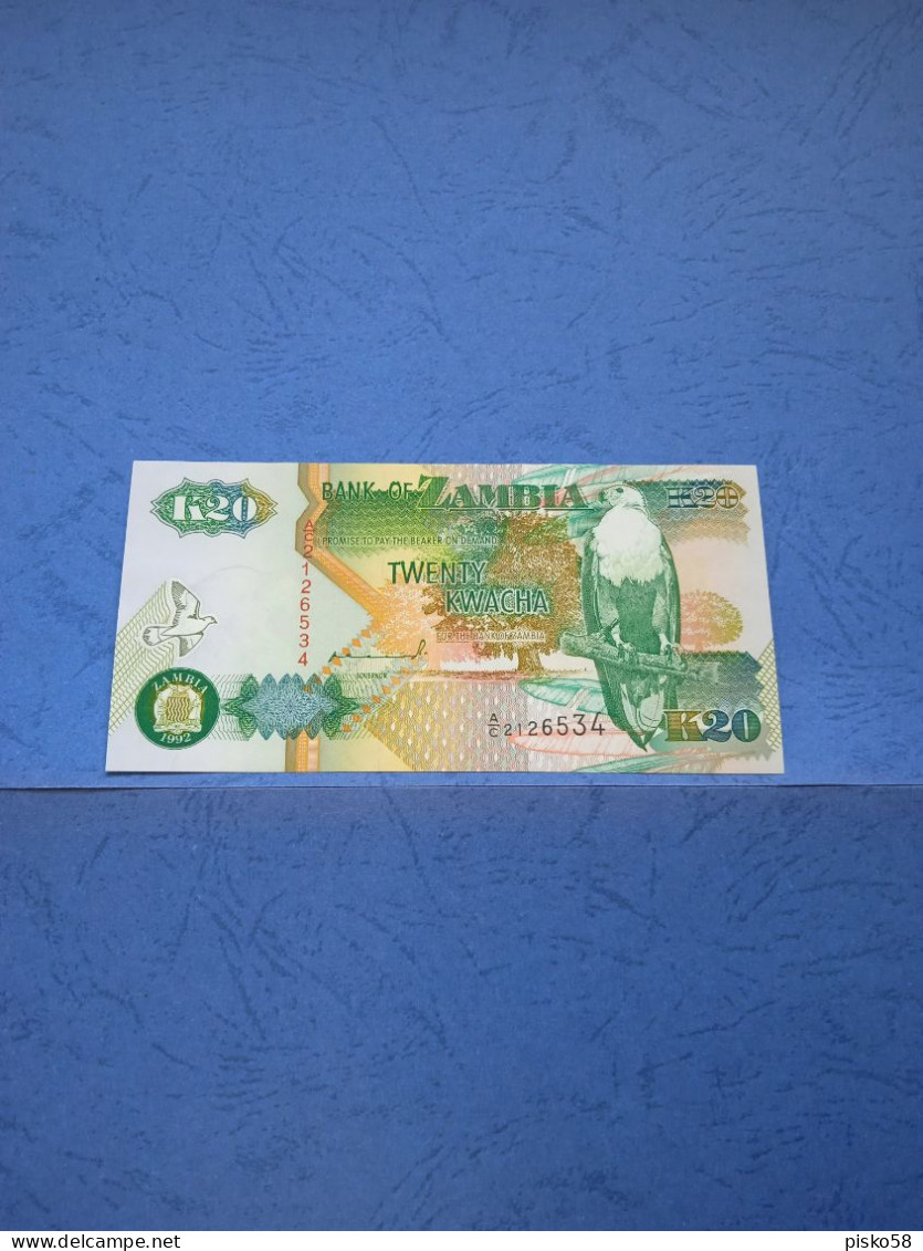 ZAMBIA-P36a 20K 1992  UNC - Zambie