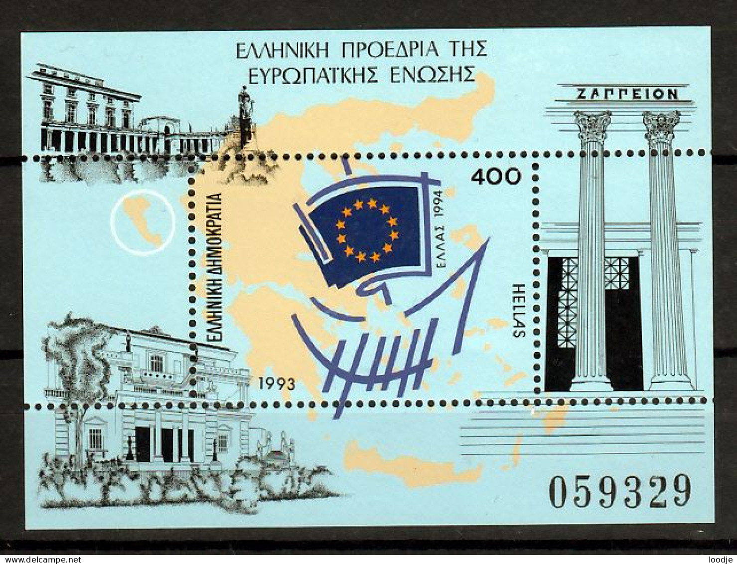 Griekenland Blok Mi 11  Europa Postfris - Blokken & Velletjes