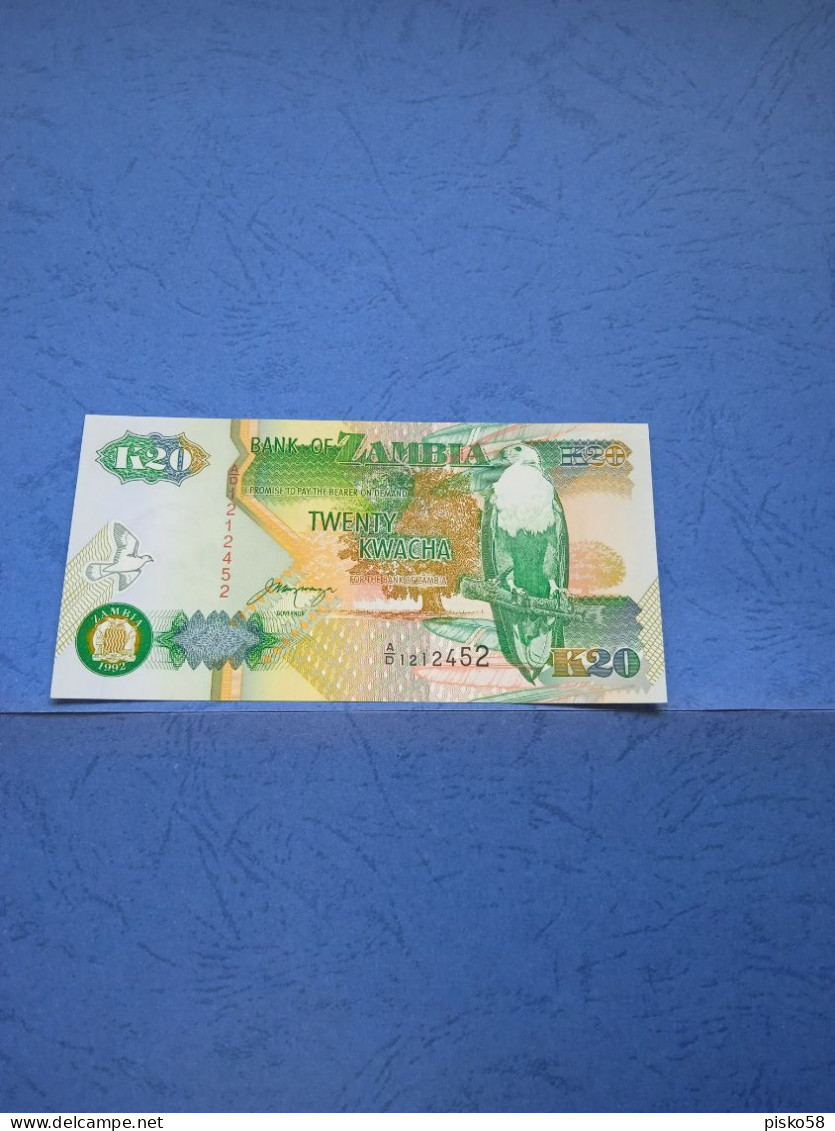 ZAMBIA-P36b 20K 1992  UNC - Zambie