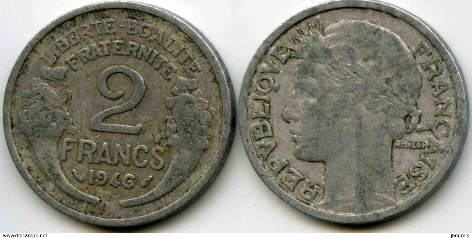 France 2 Francs 1946 GAD 538a KM 886a.1 - 2 Francs