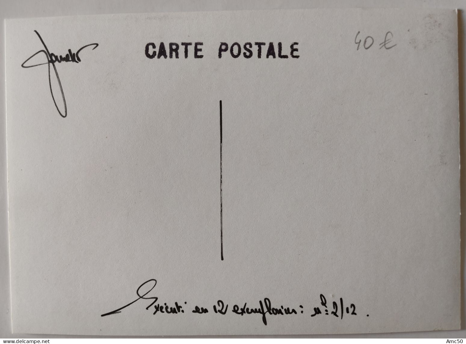 Jihel Lardie Carte Signée En 12 Exemplaires Mort François Mitterrand Janvier 1996 Charles Hernu - Lardie