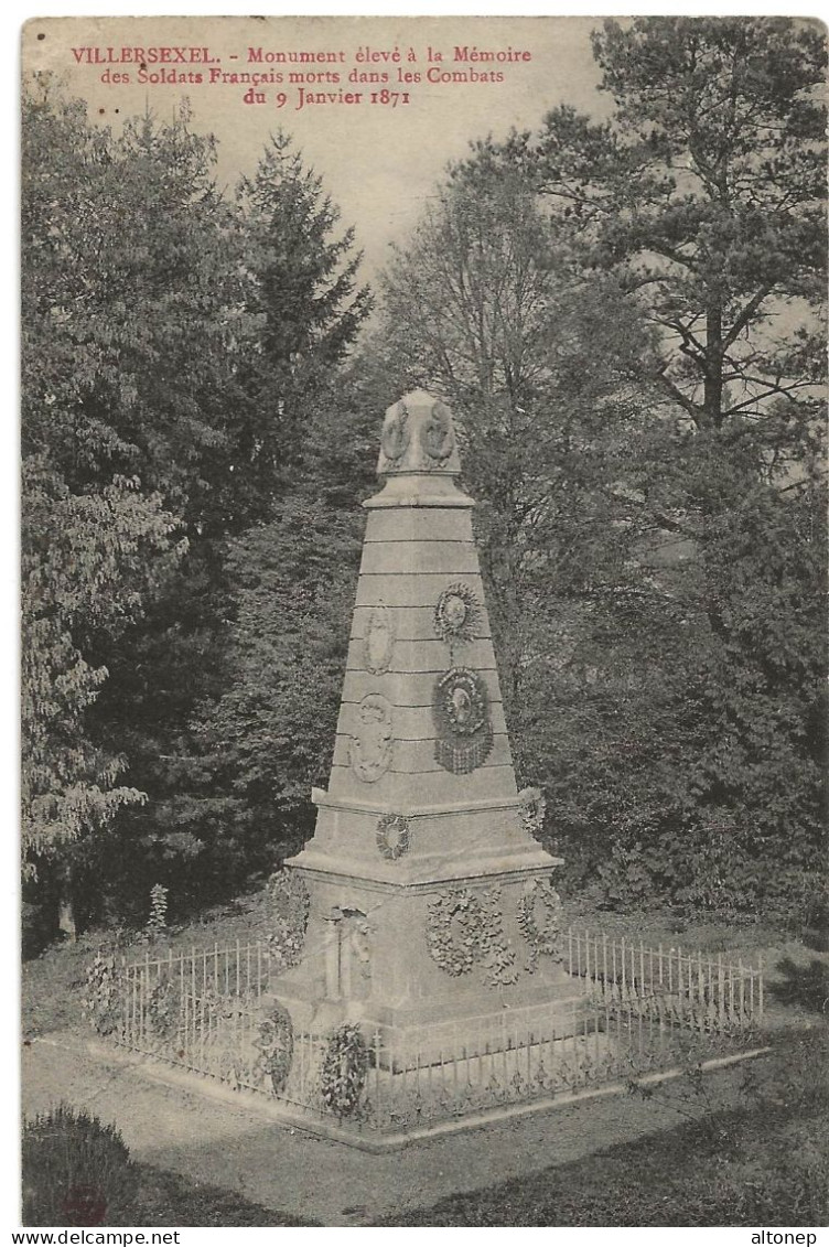 Villersexel : Monument De La Bataille (Cliché Sisler) - Villersexel
