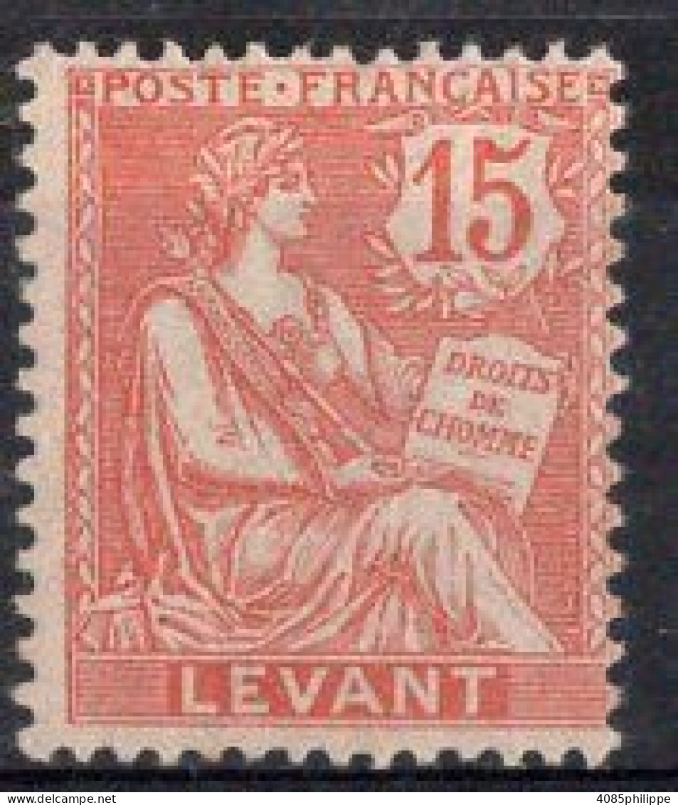 Levant  Timbre-poste N°15* Neuf TB Cote : 4,00 € - Unused Stamps