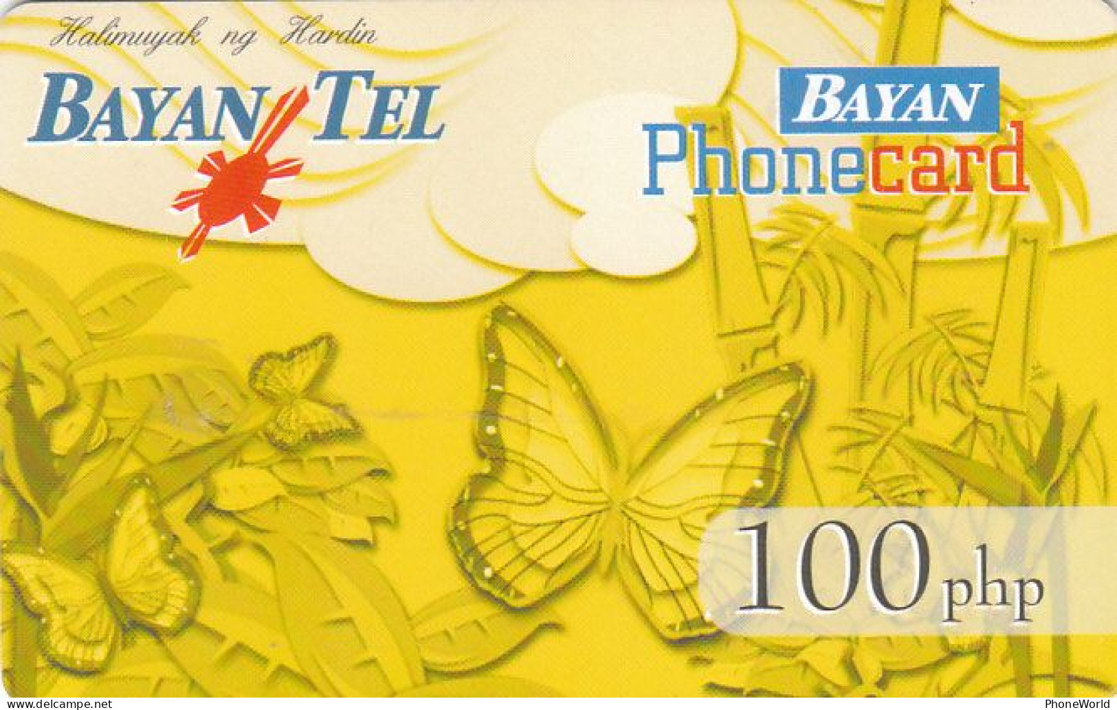 Philippines, Bayan(chip), Butterfly Exp 2003/30/09, Very Good Condition - Filippijnen