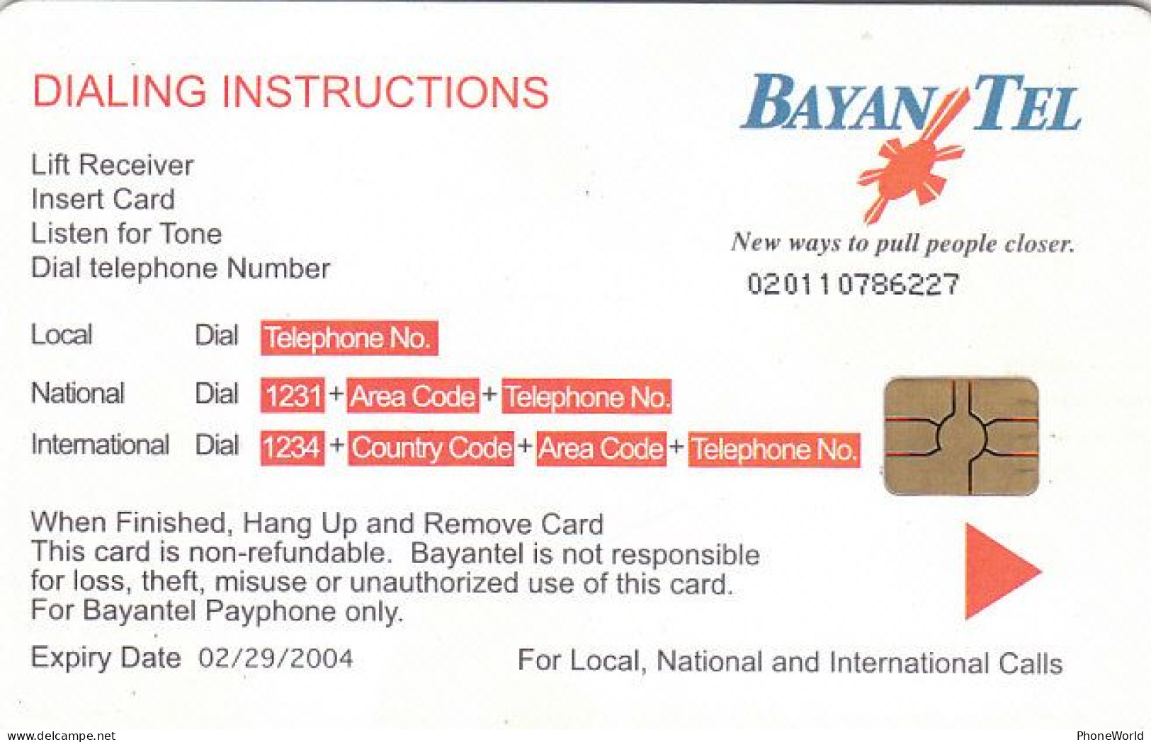 Philippines, Bayan(chip), Farm Animals Exp 2004/29/02, Very Good Condition - Philippines