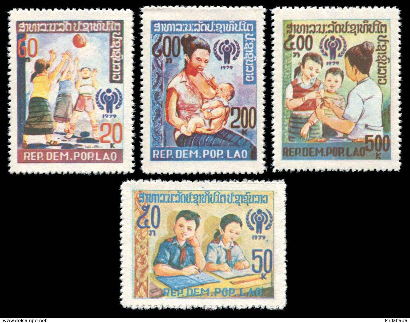 LAOS 1979 - YT 335-338 ; Mi# 478-481 MNH Year Of The Child - Laos
