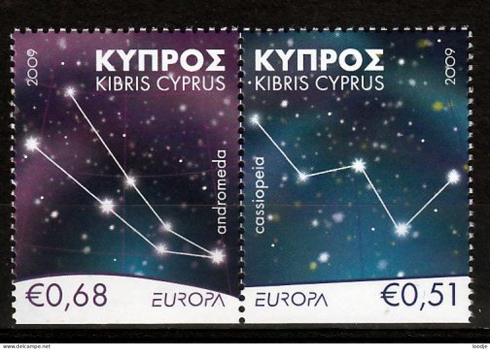 Cyprus  Europa Cept 2009  Postfris Paar - 2009