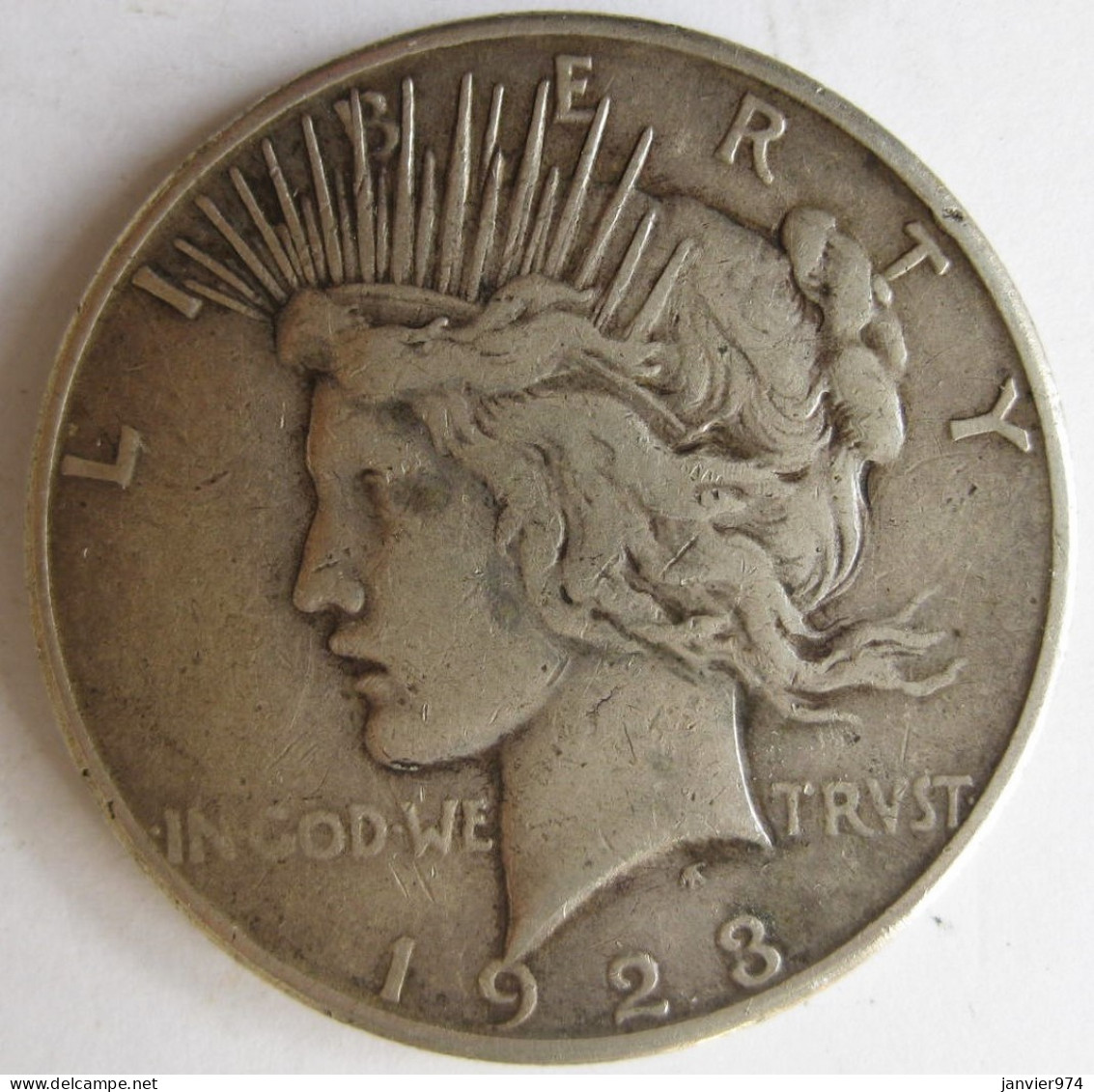 Etats Unis 1 Dollar 1923 S San Francisco , Peace , En Argent , KM# 150 - 1921-1935: Peace (Pace)