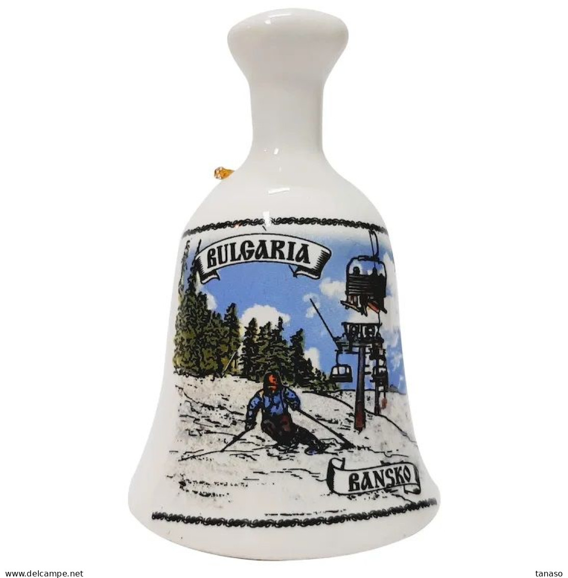 Vintage Decorative Porcelain Bell 4.2.28 - Altri & Non Classificati