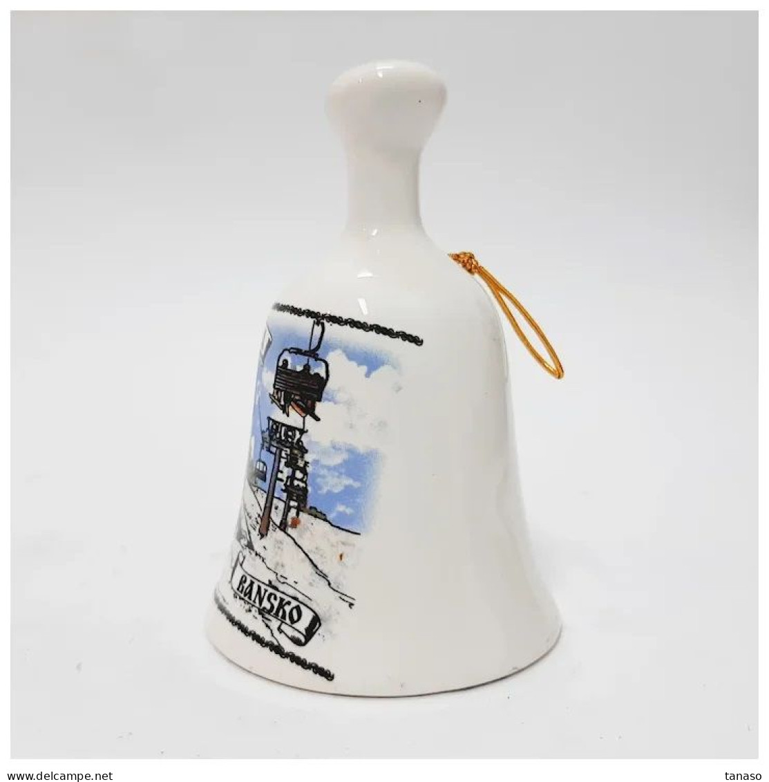 Vintage Decorative Porcelain Bell 4.2.28 - Andere & Zonder Classificatie