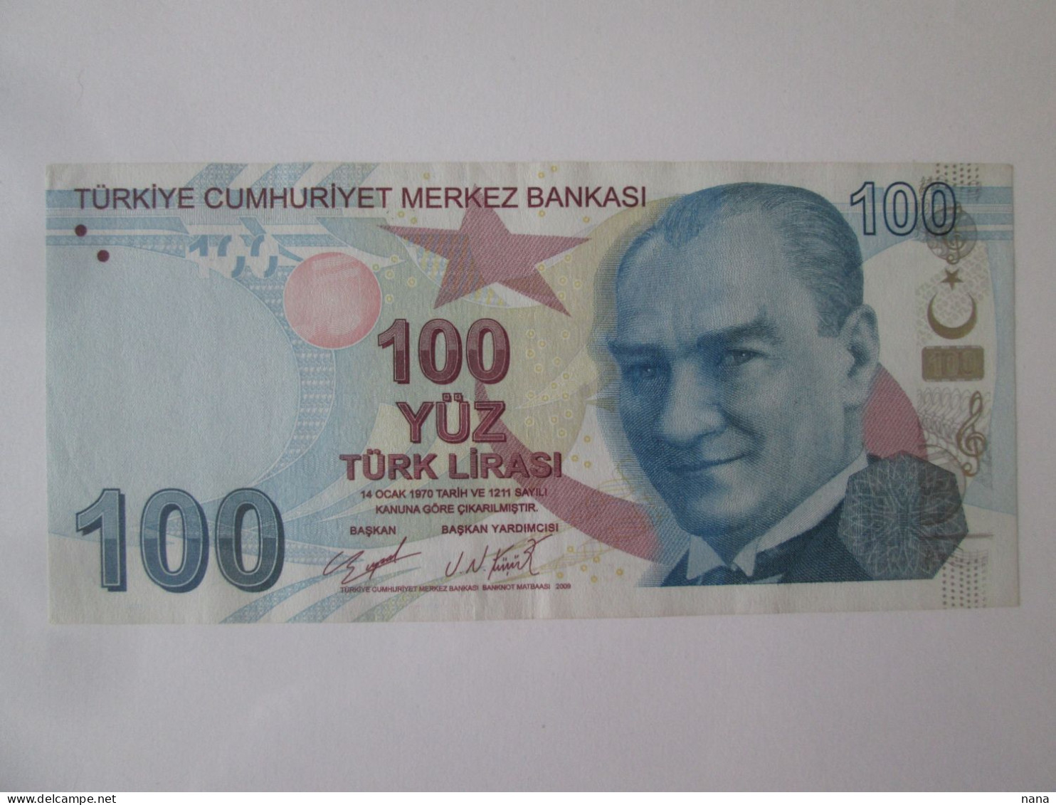 Turkey 100 Lirasi 2009 Banknote See Pictures - Turquie