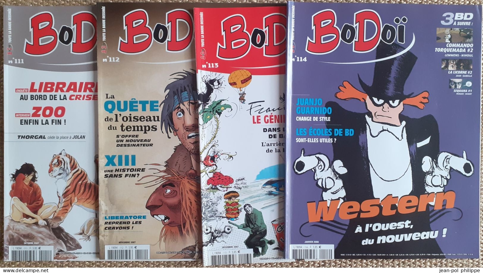 Magazines BD "Bodoï" des n° 15 à 121 + Hors séries