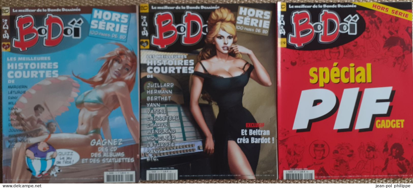 Magazines BD "Bodoï" des n° 15 à 121 + Hors séries