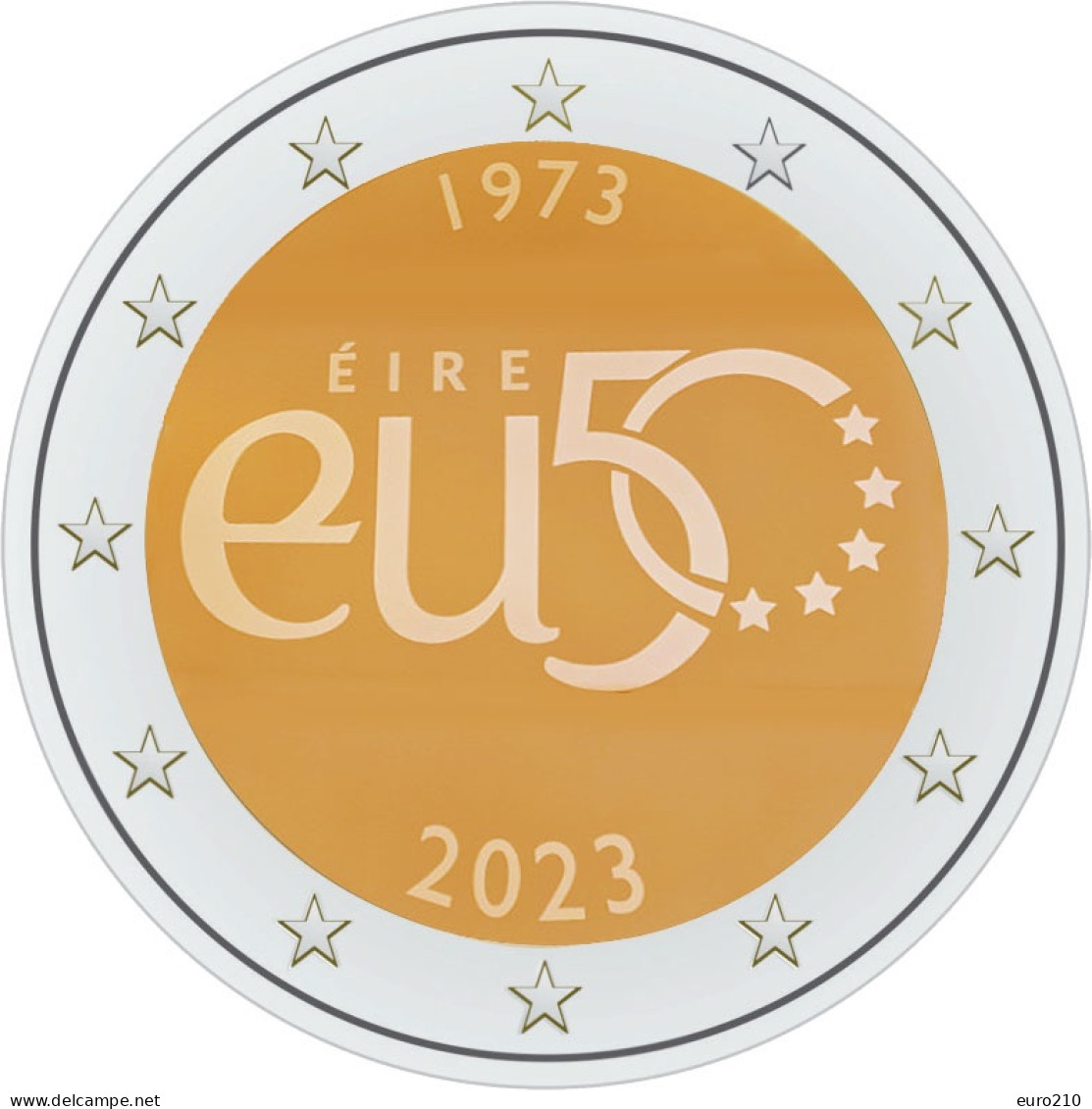 IRELAND 2 EURO 2023 - 50 Years Of EU Membership - UNC Quality - Ierland