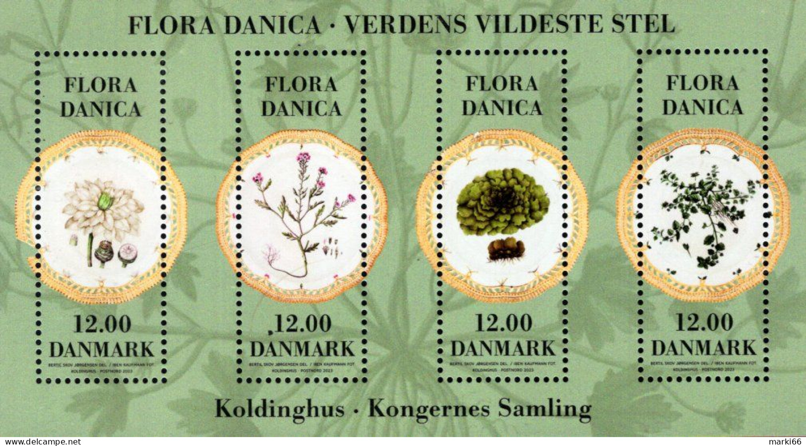 Denmark - 2023 - Wild Flora Of Denmark - Flora Danica - Mint Souvenir Sheet - Nuovi