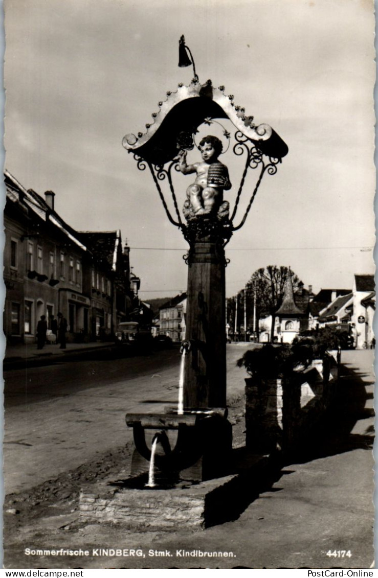 44734 - Steiermark - Kindberg , Kindlbrunnen - Gelaufen 1956 - Kindberg