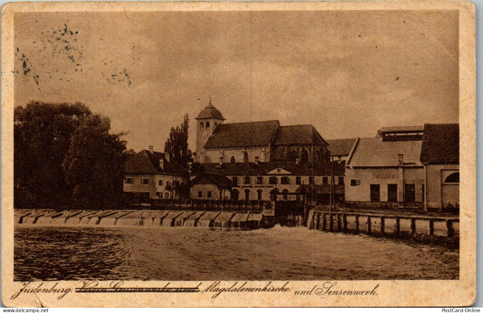 44722 - Steiermark - Judenburg , Magdalenenkirche Und Sensenwerk - Gelaufen 1932 - Judenburg