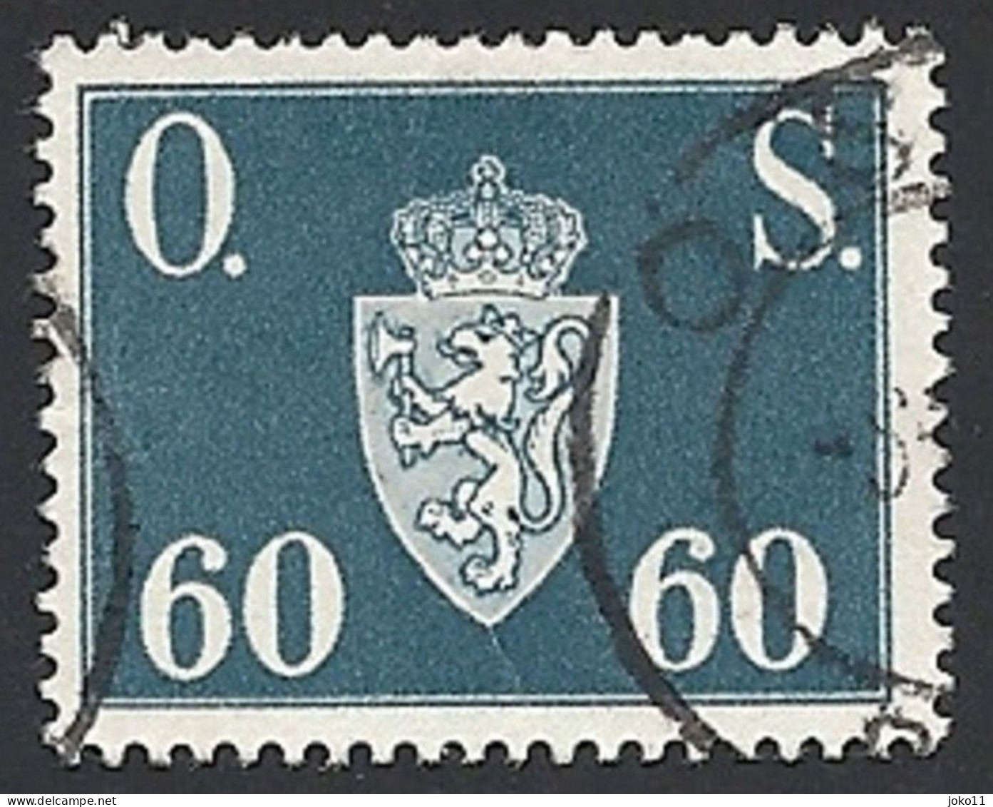 Norwegen Dienstm. 1951, Mi.-Nr. 66, Gestempelt - Oficiales