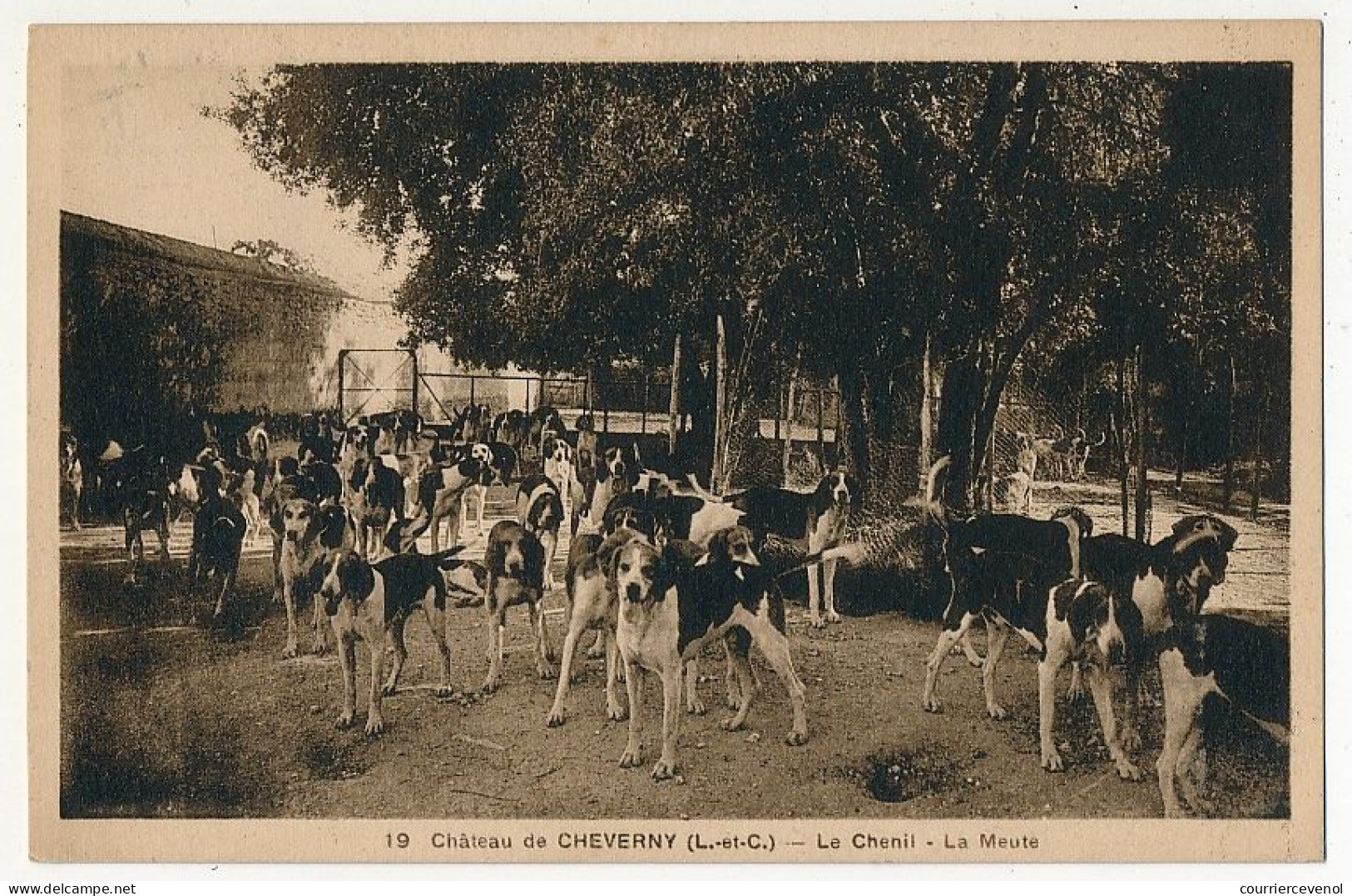 6 CPA - CHEVERNY (Loir Et Cher) - Château De Cheverny - La Meute, La Meute à L'eau, Le Chenil, Le Repas Des Chiens - Cheverny