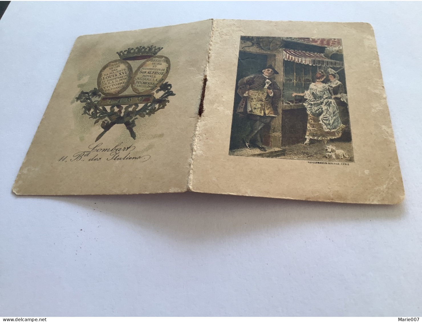 Mini Calendrier 1897 Chocolat Lombart - Formato Piccolo : ...-1900