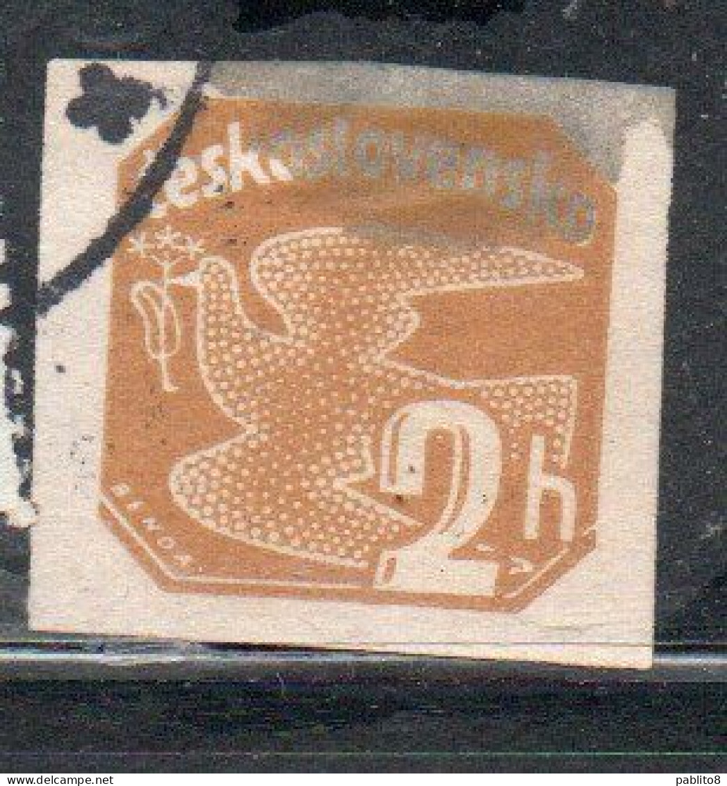 CZECH CECA CZECHOSLOVAKIA CESKA CECOSLOVACCHIA 1937 NEWSPAPER STAMP CARRIER PIGEON 2h USED USATO OBLITERE' - Newspaper Stamps