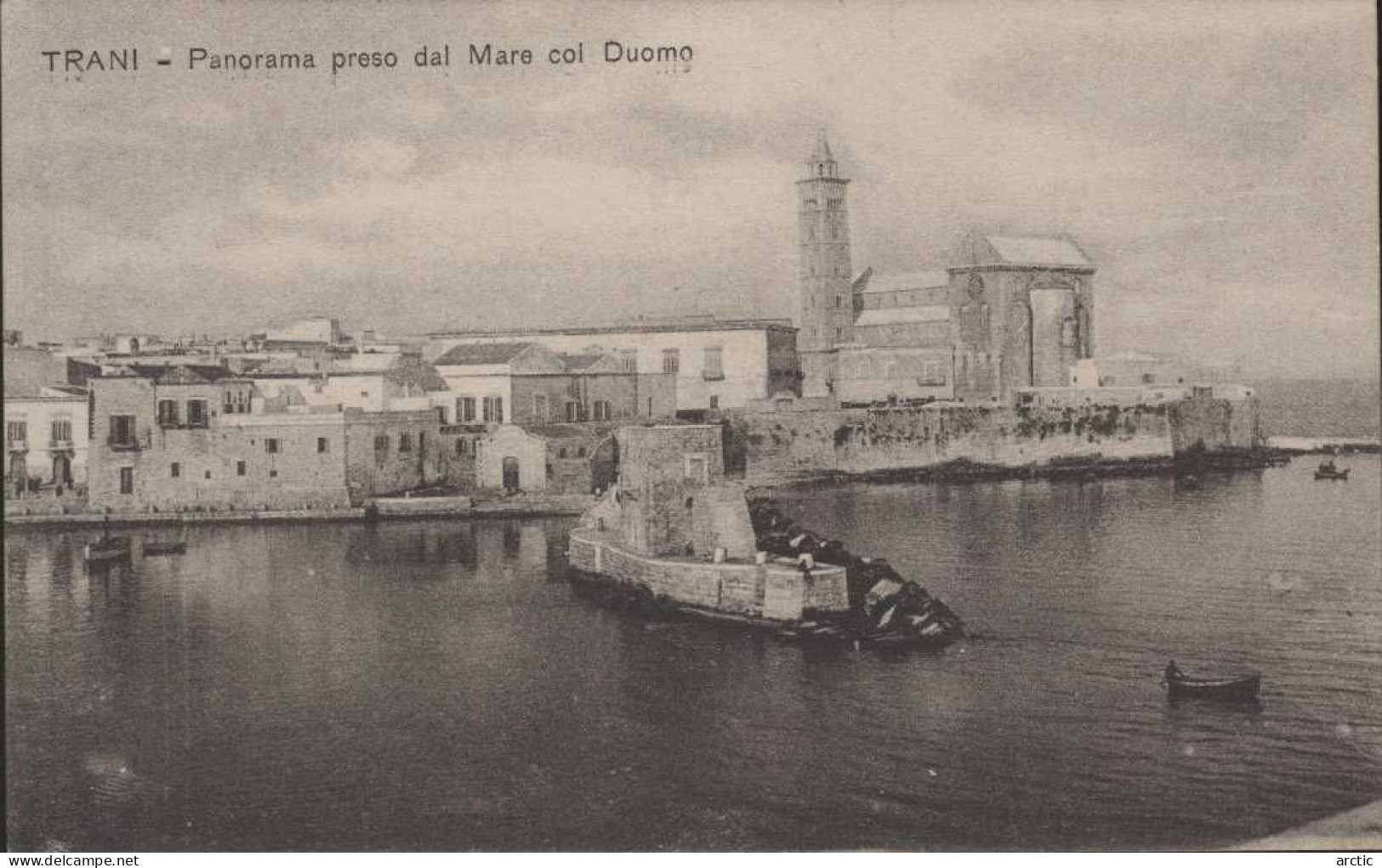 TRANI Panorama Preso Dal Mare Col Duomo - Trani