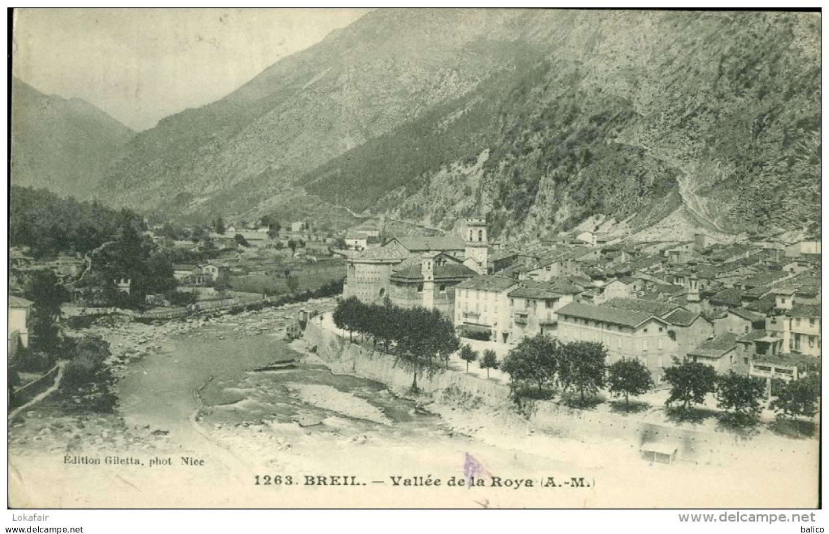 06 - Breil, Vue Générale - 1263 - Breil-sur-Roya