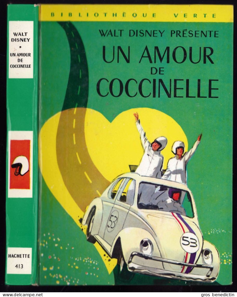 Hachette - Bibliothèque Verte N°413 - Studios Disney - "Un Amour De Coccinelle" - 1970 - #Ben&Vte&Disney - Bibliothèque Verte